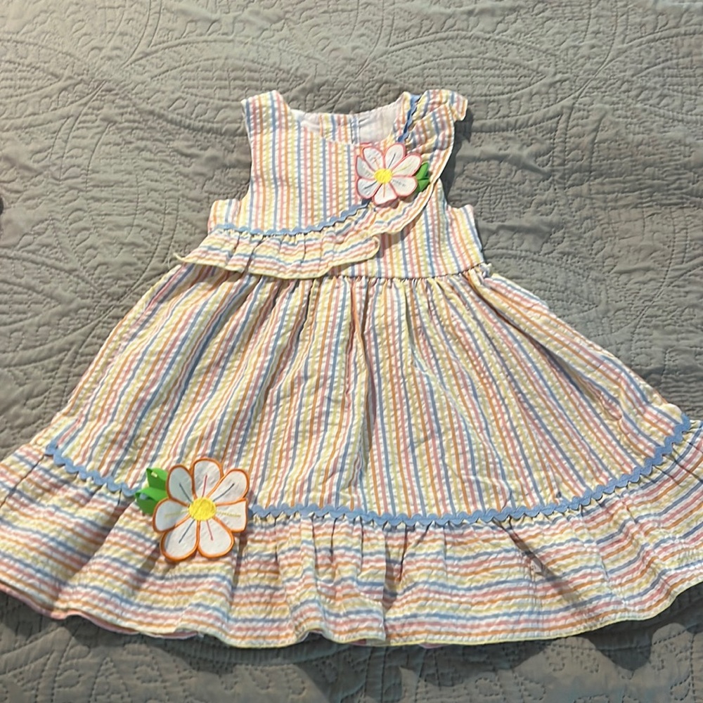 GoodLad Flower Seersucker Dress